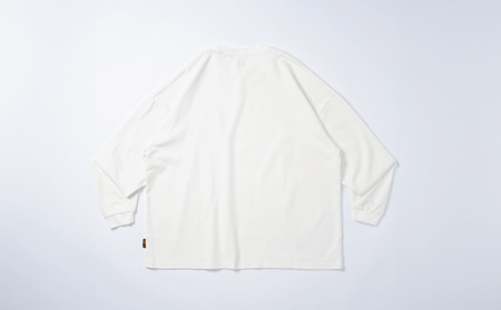橘織物　LONG SLEEVE T-SHIRT White （009_5225）