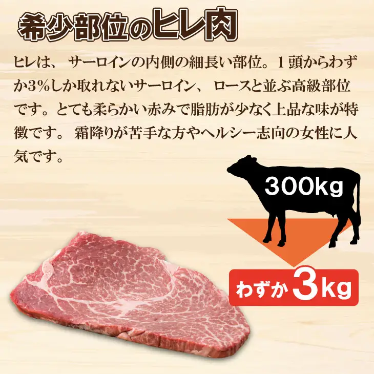 佐賀産和牛ヒレステーキ120g×5 潮風F  ヒレ フィレ 牛肉  D550-002