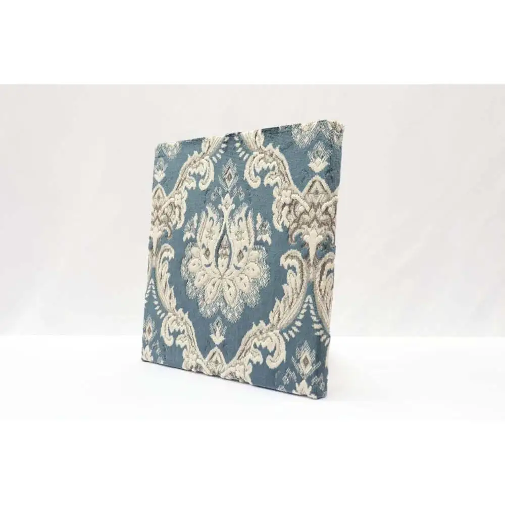 O模様 金華山織ファブリックパネル ベニス ブルー 1枚 約27cm×27cm×2.5cm 株式会社中矢パイル【KSK6】