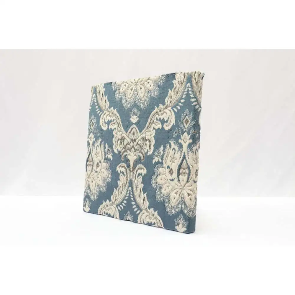 X模様 金華山織ファブリックパネル ベニス ブルー  1枚 約27cm×27cm×2.5cm 株式会社中矢パイル【KSK7】