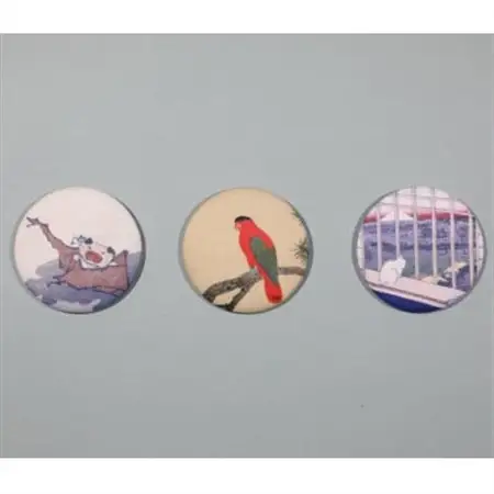 和泉市久保惣記念美術館オリジナル缶バッジ6点コンプリートセット(日本画3・西洋画3)【1587474】