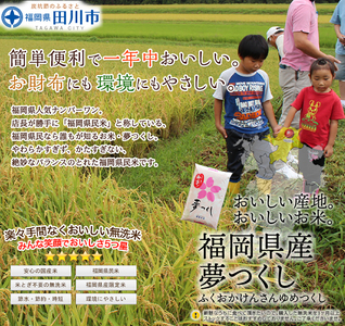 無洗米  福岡県産夢つくし 無洗米 5kg  無洗米 
