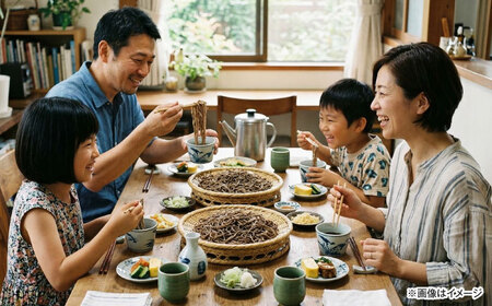 【お中元対象】原氣蕎麦 十割セット 乾麺8袋＆生麺10袋 | はら農場 [BNAG011]