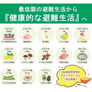 備蓄用栄養補給ライフスープ 野菜コンソメ味 70食入 食物アレルギー対応
