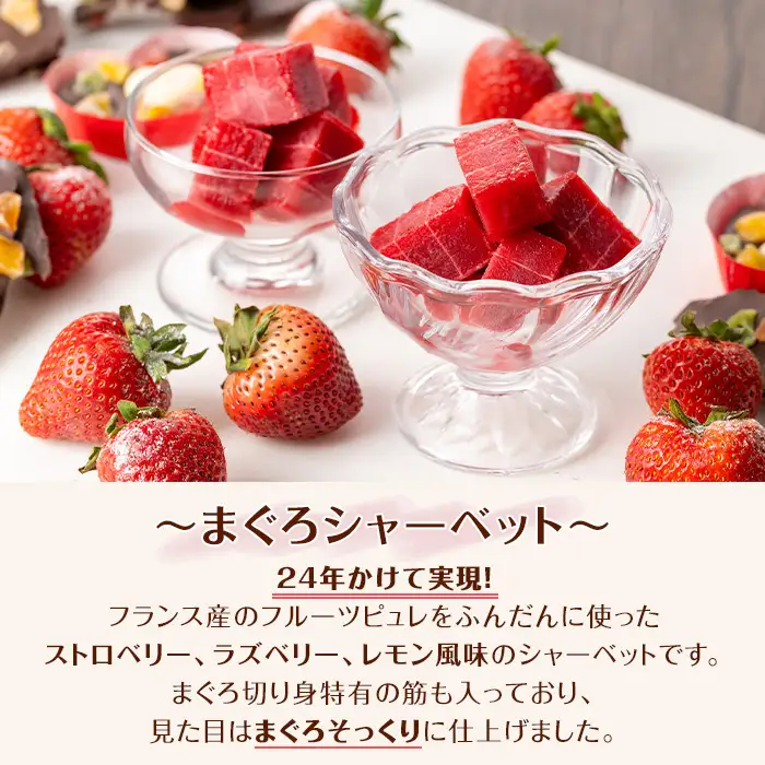  本物そっくり ！まぐろシャーベット(約600g)【00-123-01】