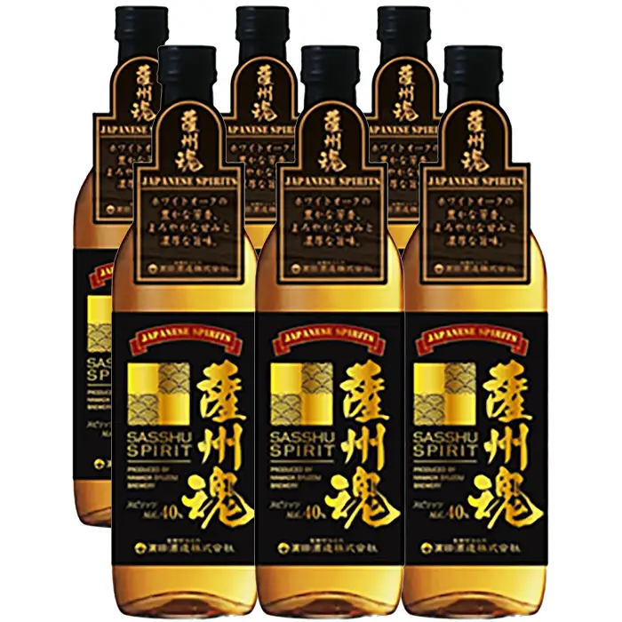 本格焼酎 ホワイトオーク「ジャパニーズ・スピリッツ 薩州魂（さっしゅうだましい）」700ml×6 40度 麦焼酎 新ボーダレス和酒 スピリッツ 鹿児島 濵田酒造 【00-023-36】　