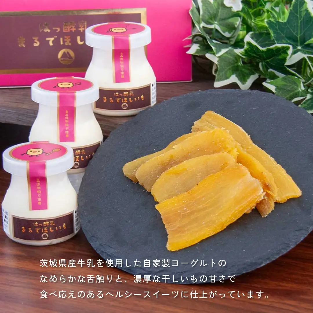筑波ハム 『 まるで ほしいも 』 100g × 6個 ( ほしいもクン 特製 化粧箱 入り )( 茨城県共通返礼品 ) 自家製 ヨーグルト 紅はるか べにはるか 干し芋 干しいも デザート おやつ スイーツ [EN042sa]