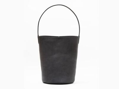 徳島で染め上げた革製品【泥染】Bag002（バケツ型バッグ）