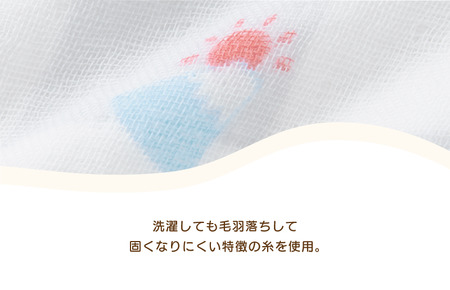 （今治タオルブランド認定）ミキハウス ガーゼバスタオル 1枚 （ブルー） [I002520BT1B]