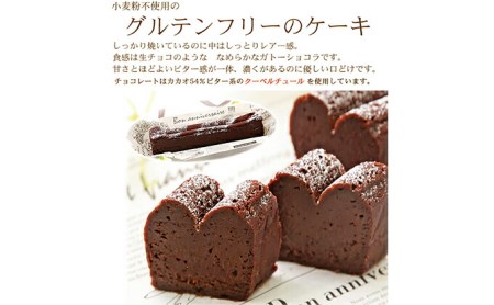 グルテンフリー 『 濃くレア ガトーショコラ 』 生チョコ 食感 ♪　北海道 新ひだか町 のオリジナルケーキ