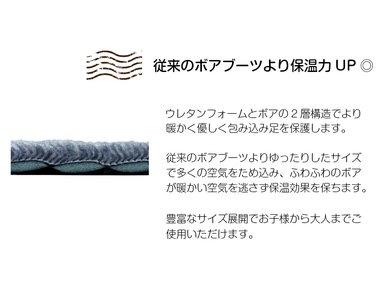 足元を保護・保温するブーツ「ボアブーツ」[030M26]