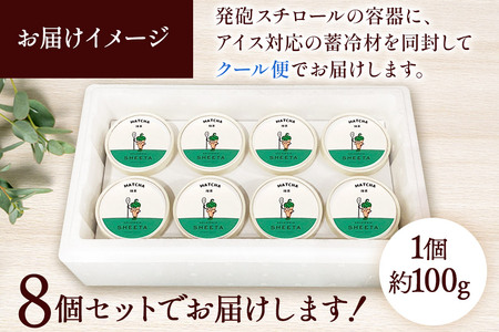 ジェラート 抹茶 約100g×8個