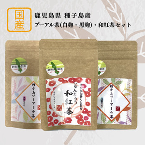 黒茶（ 白麹・黒麹）・和紅茶セット　NFN593【250pt】