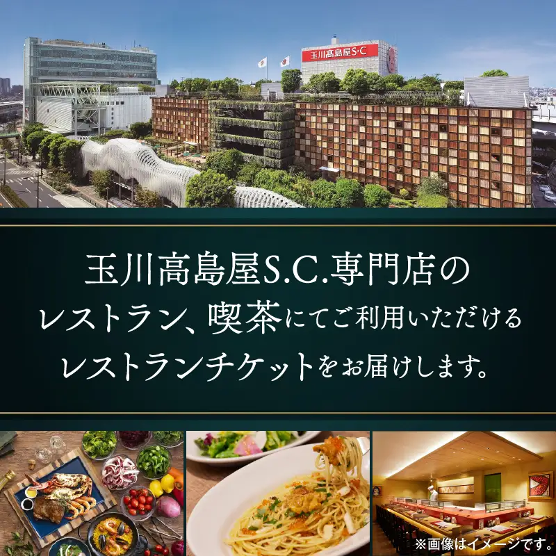 【世田谷区ふるさと納税限定】玉川高島屋Ｓ・Ｃレストランチケット（30,000円分）/ 東京 食事券 お食事券 レストラン ランチ ディナー【高島屋選定品】_0012-1-005-se4