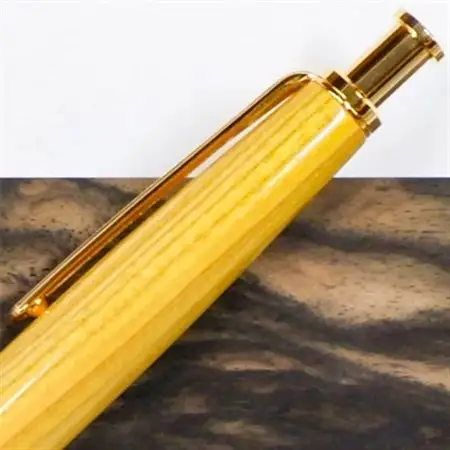 木製ボールペン(百木ペン)クリック　漆・金具ゴールド金10K_ボールペンボールペンプレゼントプレゼントプレゼント_【配送不可地域：離島・沖縄県】【1400107】