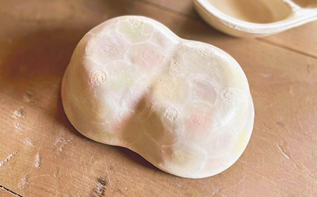 もぐもぐうつわのセット 1個(ピンク系)  子供用 皿 お皿 器 うつわ 陶器 ギフト プレゼント hi-dsxxx-p