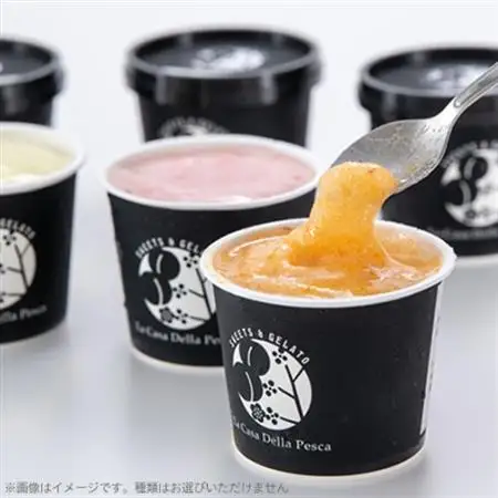 カフェラペスカのジェラート　6品種の桃の食べ比べ【配送不可地域：離島】【1591247】
