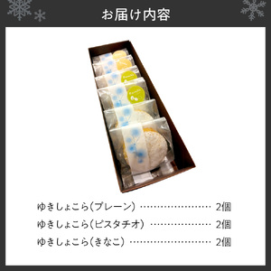 ゆきしょこら（オススメセット）６個入り 焼き菓子