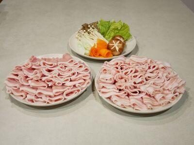 肉屋のプロが厳選! 山武市産豚肉 しゃぶしゃぶセット 1.2kg （ロース600g・バラ600g）/ ふるさと納税 肉 精肉 豚 ポーク 豚肉 ロース バラ しゃぶしゃぶ セット 千葉県山武市 SMCE001