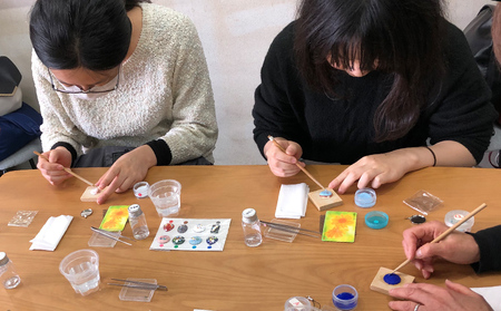 七宝焼体験プラン(フリット法)★世界に一つだけの輝きを！伝統工芸品作成チケット(1個) FZ26-852