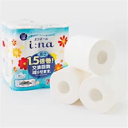 エリエール(イーナ) トイレットペーパー 1.5倍 75m シングル 8R×12パック(96個)【配送不可地域：離島・北海道・沖縄県】【1352856】