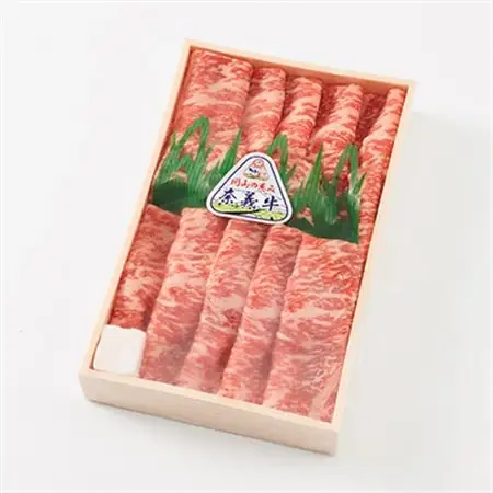 津山名物・山本精肉店の【なぎビーフ】牛すき焼き(ロース)　500g【配送不可地域：離島】【1405577】