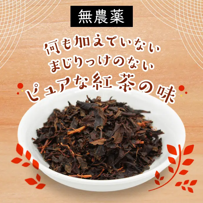 何も加えてない・ピュアな紅茶★無農薬 田峯紅茶 5袋セット 紅茶 ホット アイス アイスティー 茶 -022