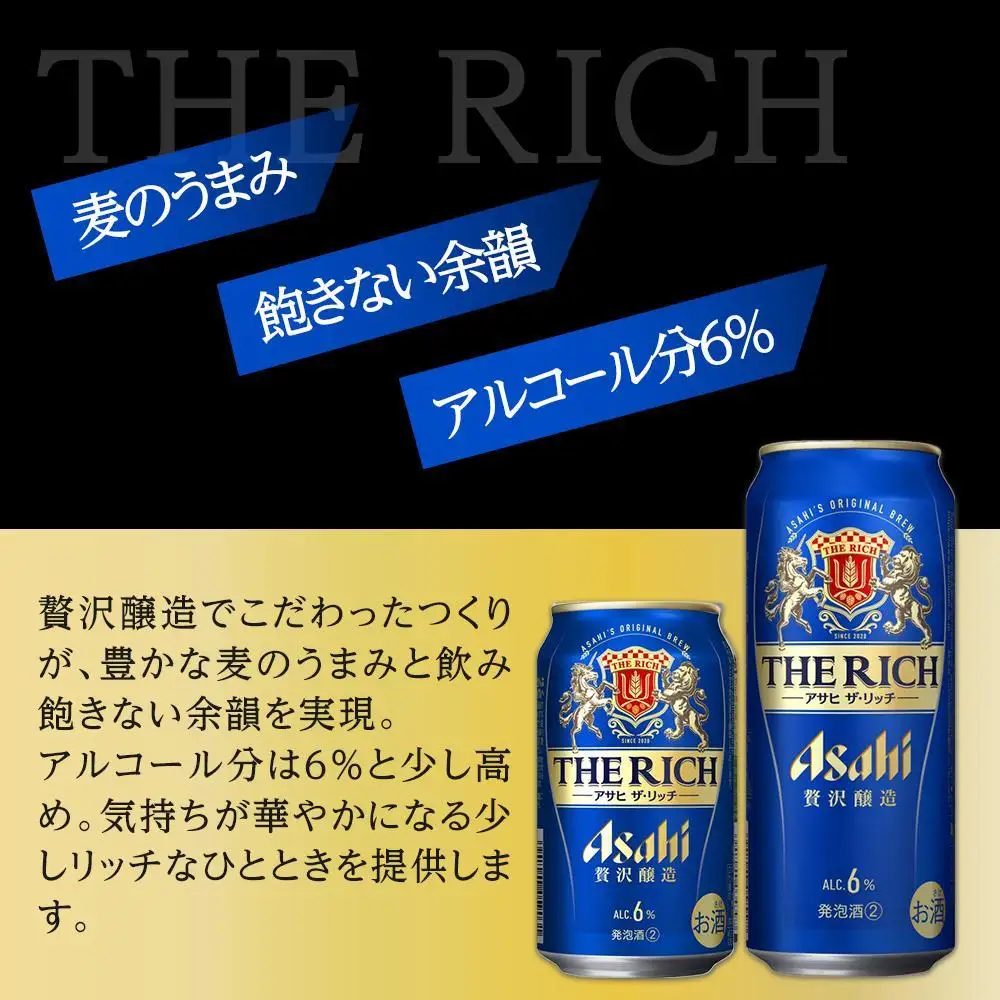 【350ml＆500mlセット】アサヒ　ザ・リッチ