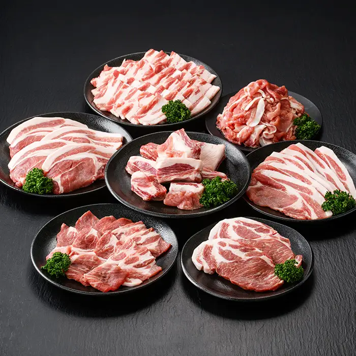 ☆大容量☆恵味の黒豚 7種 2.5kg超え！BBQ・キャンプ用セット 冷凍 小分け 国産 鹿児島県産 黒豚 BBQ キャンプ 焼肉 炒め物【00-110-04】