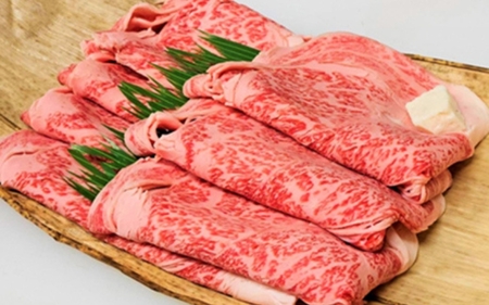 【希少和牛】熊野牛 ロース しゃぶしゃぶ用 約500g ＜冷蔵＞ 牛肉 肉 お肉 和牛 黒毛和牛 ブランド牛 しゃぶしゃぶ お鍋 霜降り スライス 希少 人気 三重県 熊野市 下岡精肉店【sim101B】