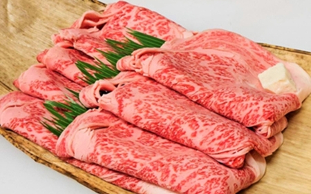 希少和牛 熊野牛特上モモ しゃぶしゃぶ用 約500g ＜冷蔵＞ 下岡精肉店 熊野牛 モモ 霜降り【sim103A】