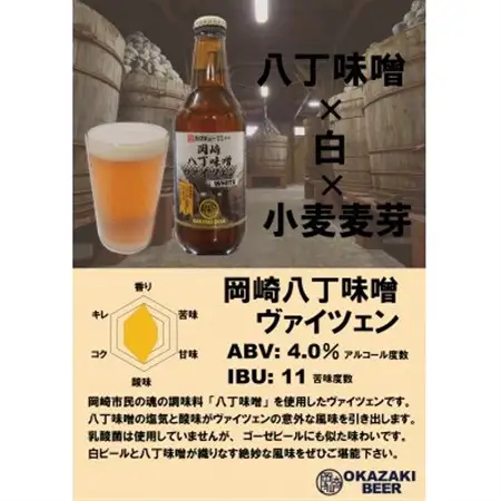 【岡崎ビール】岡崎八丁味噌ヴァイツェン 6本セット【配送不可地域：離島】【1570108】