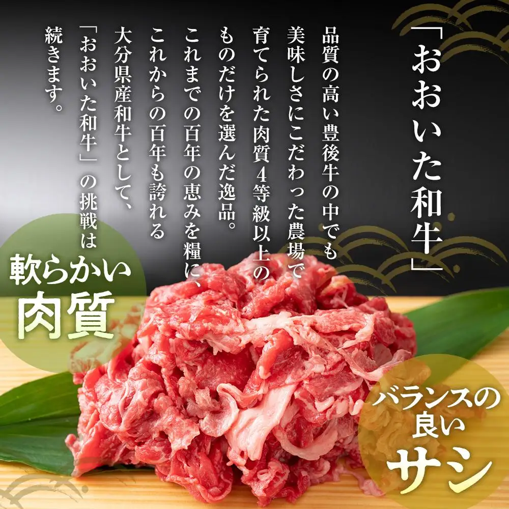 訳あり！おおいた和牛 切り落とし 1.5kg（500g×3p）