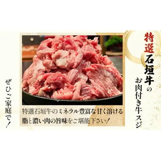 牛スジ500g×2、マルチョウ300ｇ×2、味噌味マルチョウ300ｇ×2の大満足のよくばりセット 　IM-30