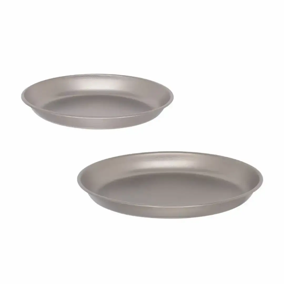 [ベルモント]チタンディナープレート2枚組 アウトドア用品 キャンプ用品 燕三条製 防災 防災グッズ 防災用品 ソロキャンプ 【012S134】