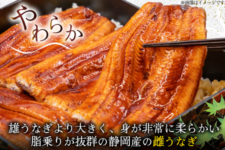 うなぎ 蒲焼き 国産 雌うなぎ 約120g 3尾 計約360g [マルニうなぎ加工 静岡県 吉田町 22424459]