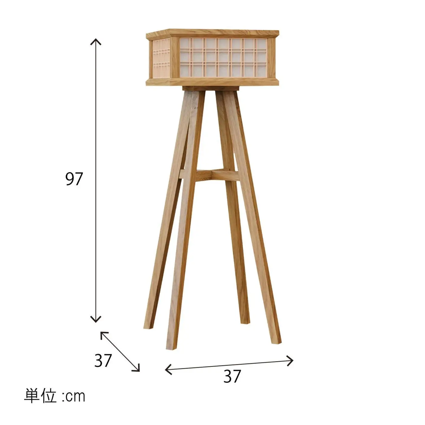 組子行燈 雅 3797/OAK