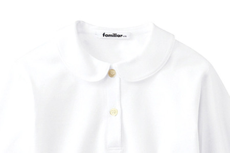 ファミリア(familiar)ブラウス（長袖）(130cm)ホワイト(WH)【230261】