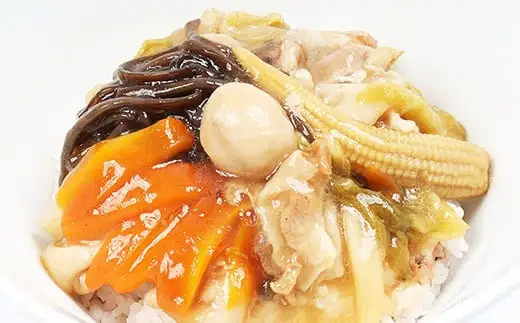 レンジでチン！金の桜黒豚 5食入り「中華丼の具（220g×5袋）」  冷蔵 小分け レトルト お手軽  時短！【00-057-01】