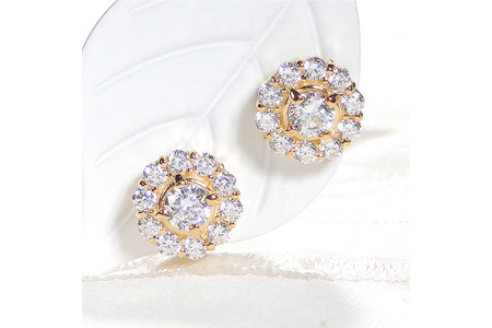 ピアス K18YG イエローゴールド ダイヤモンド 0.7ct 【f217-k18yg】 [オーダーメイドジュエリーメイ 山梨県 韮崎市 20742935]