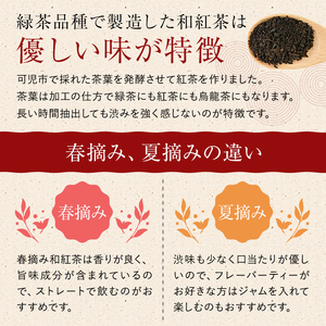 水野茶園のお茶 和紅茶セット（春摘み 40g×３袋・夏摘み 45g×４袋） お茶 紅茶 和紅茶 緑茶 茶葉 春摘み 夏摘み 茶 詰合せ ｽﾄﾚｰﾄ 【0022-006】