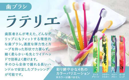 歯医者さんが考案した歯ブラシ・歯磨き粉セット（ラテリエ×4本、レモンマートル＆シャインズ×1本）【10001】 歯ブラシ 歯磨き粉 ラテリエ 歯磨き はみがき マウスケア 健康