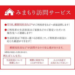郵便局のみまもりサービス「みまもり訪問サービス」（６カ月）【券 人気 おすすめ 送料無料】