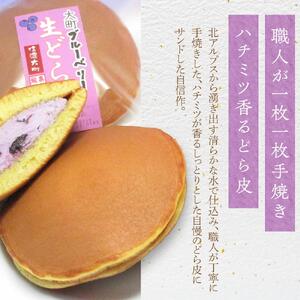 老舗和菓子屋の自信作！大町ブルーベリー生どら10個入り  老舗 和菓子 どら焼き  長野県 大町市