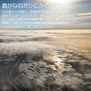 埼玉県 羽生市 熱気球 体験チケット 関東 バルーン 気球 絶景