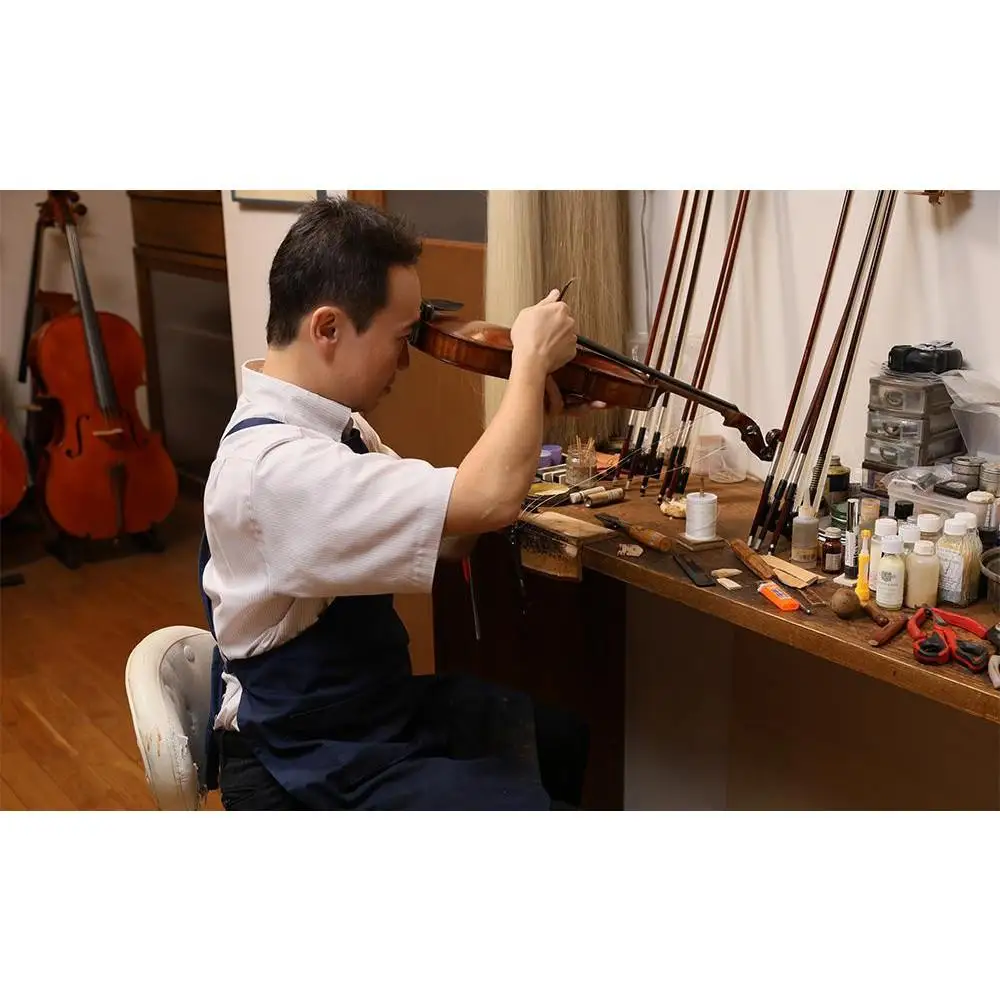 【高島屋選定品】〈Liuteria-TAKADA〉アトリエ製マエストロ監修の子供用完全手工分数バイオリン