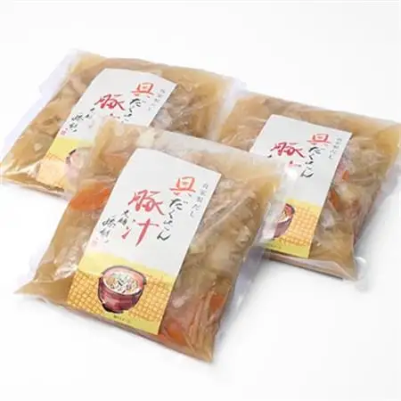 《約6人前》藤熊　8品目が入った具だくさんの豚汁　3袋　_惣菜・加工品   _【配送不可地域：離島】【1587446】