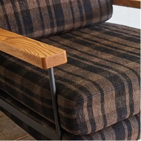 Cargo Sofa 1人掛け ガルボ ダークブラウン 肘:ホワイトオーク無垢材【SWOF】_雑貨・日用品 椅子・チェア・ソファ 家具・インテリア _【1562016】