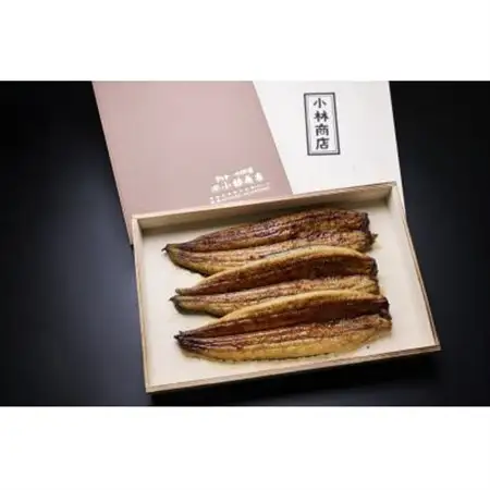 うなぎの六三 こばやし商店 国産 蒲焼うなぎ 約135g×3尾 自家製たれ3個付 木箱入_魚介・海産物 うなぎ  ウナギ 鰻_【配送不可地域：離島・沖縄県】【1584070】