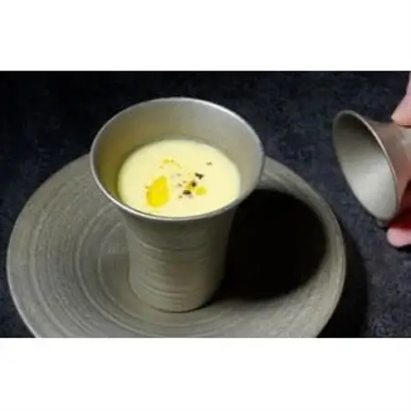 器而庵　アミューズカップ　錫彩_装飾品・工芸品  陶器・漆器 _【配送不可地域：離島・沖縄県】【1584163】